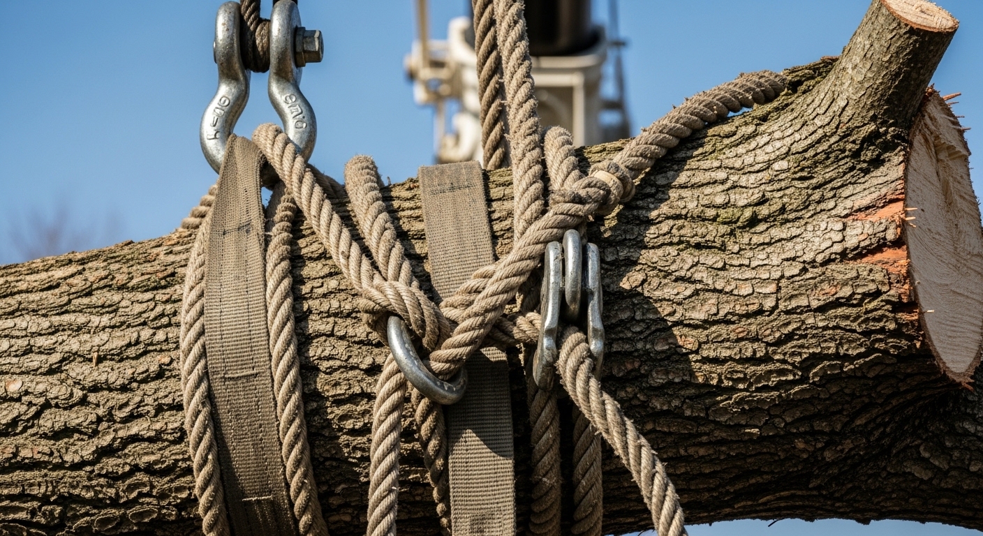 Crane Services by Clark's Tree Care in Waxhaw, NC